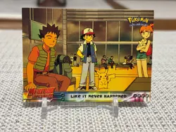 1999 Pokemon (Mewtwo Strikes Back) #40 (Like it never happened) Blue Logo LP - Image 1