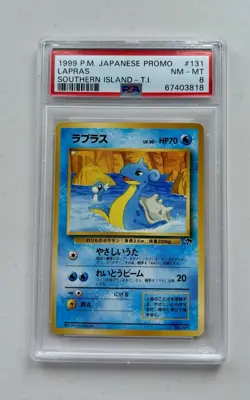 2001 POKEMON SOUTHERN ISLANDS PROMO #12 LAPRAS PSA 8 NM-MT - Image 1