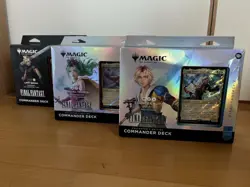 Magic Mtg Final Fantasy Commander Deck 3-Piece Set English Version - Image 1