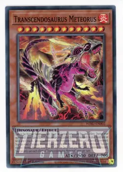 Yugioh Transcendosaurus Meteorus WISU-EN002 Super Rare 1st Edition Near Mint - Image 1