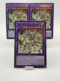 Yu-Gi-Oh! Mysterion The Dragon Crown Jush-EN013 Rare 1st Ed. X3 (Playset) - Image 1
