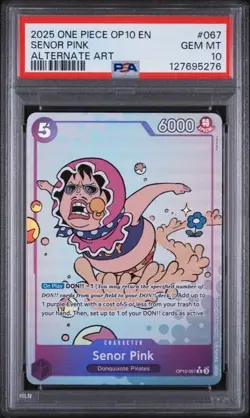 Senor Pink 2025 One Piece Op10-Royal Blood Alternate Art #067 PSA 10 - Image 1