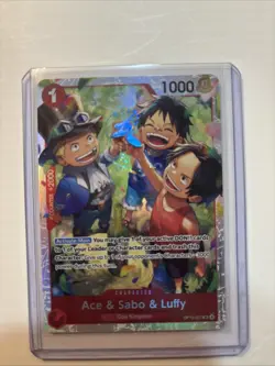Ace & Sabo & Luffy OP13-007 - One Piece TCG English - SR Foil NM Near-Mint - Image 1