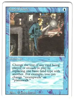 MTG Magical Hack Revised 3ED Rare Vintage Interrupt Change Card Text Unplayed NM - Image 1