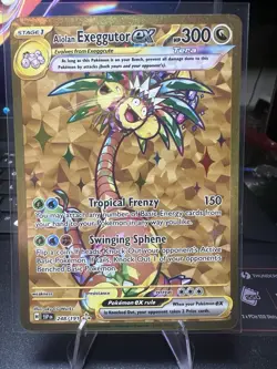 Pokemon Alolan Exeggutor EX 248/191 Sv08: Surging Sparks Hyper Rare Holo 300 HP - Image 1