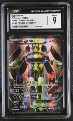 CGC 9 ZYGARDE EX 5a XY FATES COLLIDE MEGA POWERS COLLECTION POKEMON MINT - Image 1