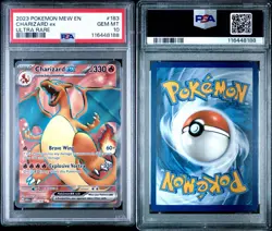 2023 POKEMON MEW EN-151 #183 CHARIZARD EX ULTRA RARE PSA 10 ENGLISH - Image 3