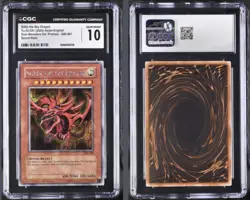 2003 YU-GI-OH! SLIFER THE SKY DRAGON GBI-001 CGC 10 SECRET RARE - Image 3