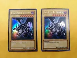 MP Red-Eyes Black Dragon SDJ-001 Unlimited and 1st Edition Yu-Gi-Oh! - Image 1