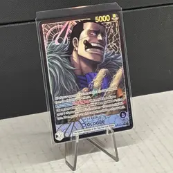 One Piece The Azure Sea’s Seven Crocodile OP14-079 Alternate Alt Art Leader NM - Image 3