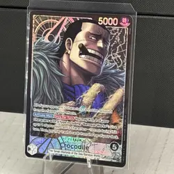 One Piece The Azure Sea’s Seven Crocodile OP14-079 Alternate Alt Art Leader NM - Image 4