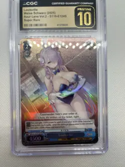 2025 Weiss Schwarz Azur Lane Vol. 2 Louisville AZL/S119-124S SR CGC Pristine 10 - Image 1
