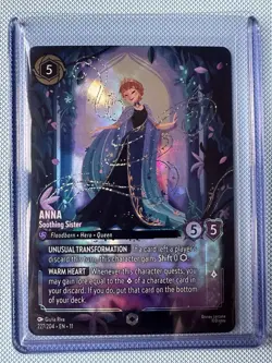 Anna Soothing Sister Disney Lorcana Set 11 Winterspell Enchanted Rare 227/204 - Image 3