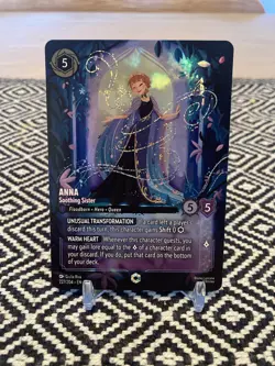 Anna Soothing Sister Disney Lorcana Set 11 Winterspell Enchanted Rare 227/204 - Image 1