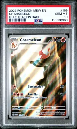 PSA 10 Charmeleon 169/165 Illustration Rare S&V:151 Pokemon TCG English - Image 1