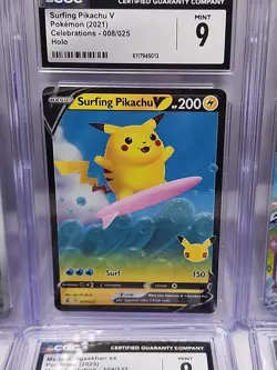 Pokemon Graded 6 Card Lot CGC SLABS ONLY. Prismatic/Celebration/Black Bolt.... - Image 5