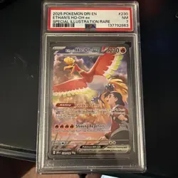 Pokemon TCG Ethan's Ho-Oh EX Sir 230/182 Destined Rivals PSA 7 English Card - Image 1