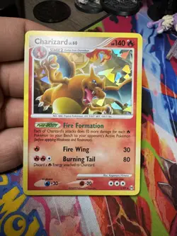 Charizard LV 60 1/99 Cracked Ice Holo Card holo bleed error - Image 4