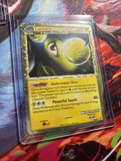 Pokemon TCG Lanturn Prime Reverse Holo Card Unleashed 86/95 HS Rare LP MP 2010 - Image 3