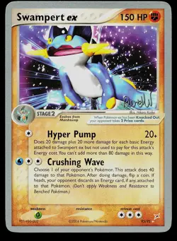 Pokemon Card - Swampert ex Team Magma vs Team Aqua 95/95 Holo EX Rare - Image 1