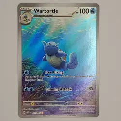 Pokemon Wartortle 171/165 Scarlet & Violet 151 Illustration Rare Card Near Mint - Image 1