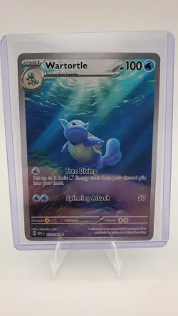 Pokemon Wartortle 171/165 Scarlet & Violet 151 Illustration Rare Card Near Mint - Image 3
