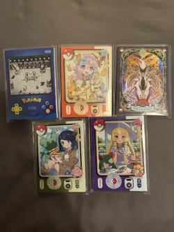 Pokemon Chinese Mengka Hit 5 Card Serialized Bundle - Image 1