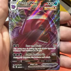 Pokemon TCG Fusion Strike Gengar VMAX 157/264 Swsh08 Pack Fresh Mint Card - Image 3