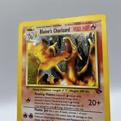 Blaines Charizard Gym Challenge 2/132 Holo Rare Vintage Pokemon TCG WOTC Card - Image 3
