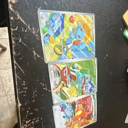 Pokemon First Partner Pack Promo Holo Squirtle Bulbasaur Charmander Lot 3 Cards - Image 1