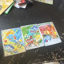 Pokemon First Partner Pack Promo Holo Squirtle Bulbasaur Charmander Lot 3 Cards - Image 2