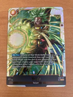 Broly SCR FB08-122 Dragon Ball Super Card Fusion World Saiyan’s Pride Foil NM - Image 2