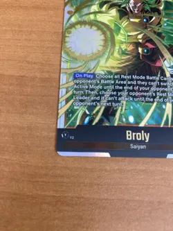 Broly SCR FB08-122 Dragon Ball Super Card Fusion World Saiyan’s Pride Foil NM - Image 4