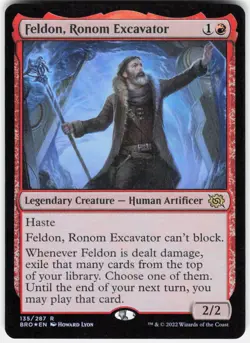 Feldon, Ronom Excavator R The Brothers' War 135 NM Foil - Image 1