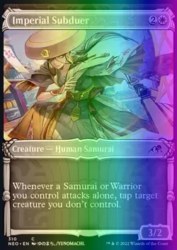 MTG Magic the Gathering Imperial Subduer (310/572) Kamigawa Neon Dynasty NM FOIL - Image 1