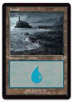 Island (290) (Retro Frame) #290 (NM) Innistrad Remastered INR Magic MTG - Image 1