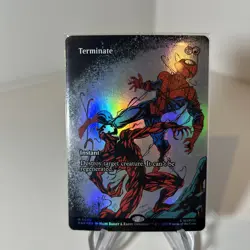 MTG Terminate 0040 Foil (Borderless) Mythic Marvel Eternal-Legal NM Spider-Man - Image 1