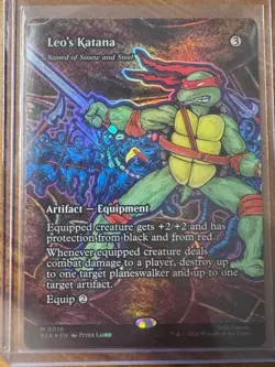 Leo's Katana - Sword of Sinew and Steel (Borderless FOIL) TMNT - Image 1