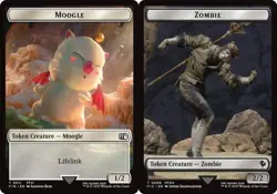 Hero Deal, English - 4 x MTG Moogle // Zombie Double-Sided Token Commander: Fina - Image 1