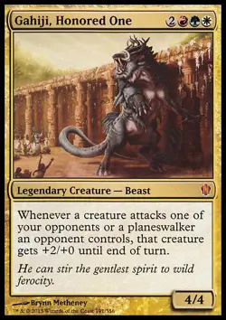 MTG Magic the Gathering Gahiji, Honored One (191/357) Commander 2013 LP - Image 1