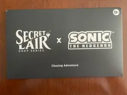 MTG Secret Lair x Sonic: Chasing Adventures NON-FOIL EDITION Sealed, In Hand - Image 1