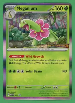 Meganium Pokemon Mega Evolutions Promo MEP001 A - Image 1
