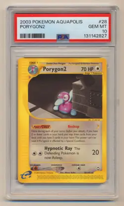 PSA 10 Pokemon Aquapolis Rare Porygon2 28/147 GEM MINT Condition!! - Image 1