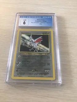 CGC 6 Skarmory Holo 13/111 Pokemon 2000 Neo Genesis Unlimited Ex/NM - Image 1