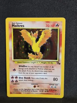 Vintage Pokemon TCG - Fossil - Unlimited Moltres 12/62 Holo: NM- - Image 1