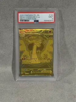Pokemon Mega Charizard X ex 130/094 Mega Hyper Rare Holo PSA 9 Phantasmal Flames - Image 1