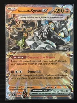 Cornerstone Mask Ogerpon ex - 112/167 - Pokemon Twilight Masquerade - NM - Image 1