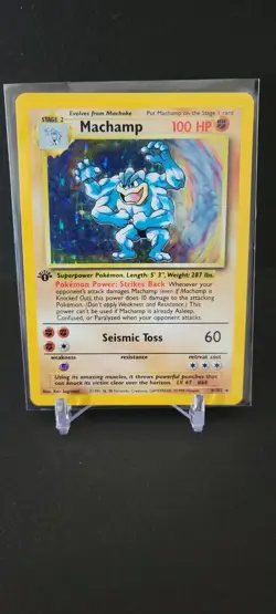NM Machamp [1st Edition] #8 Pokemon Base Set8ccd - Image 1