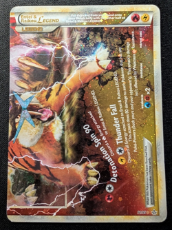 Entei & Raikou Legend bottom 91/95 Unleashed Holo LP Pokemon TCG - Image 1