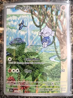Pokemon 2024 Stellar Crown Meditite 153 NM or Better - Image 1